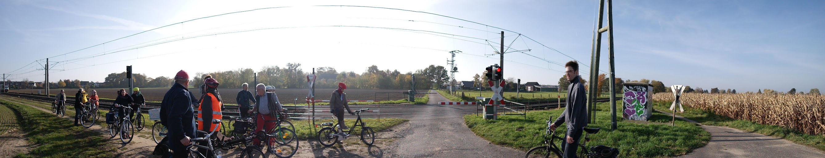 Gemeinsamen Radtour mit den linksrheinischen Grünen Düsseldorf
