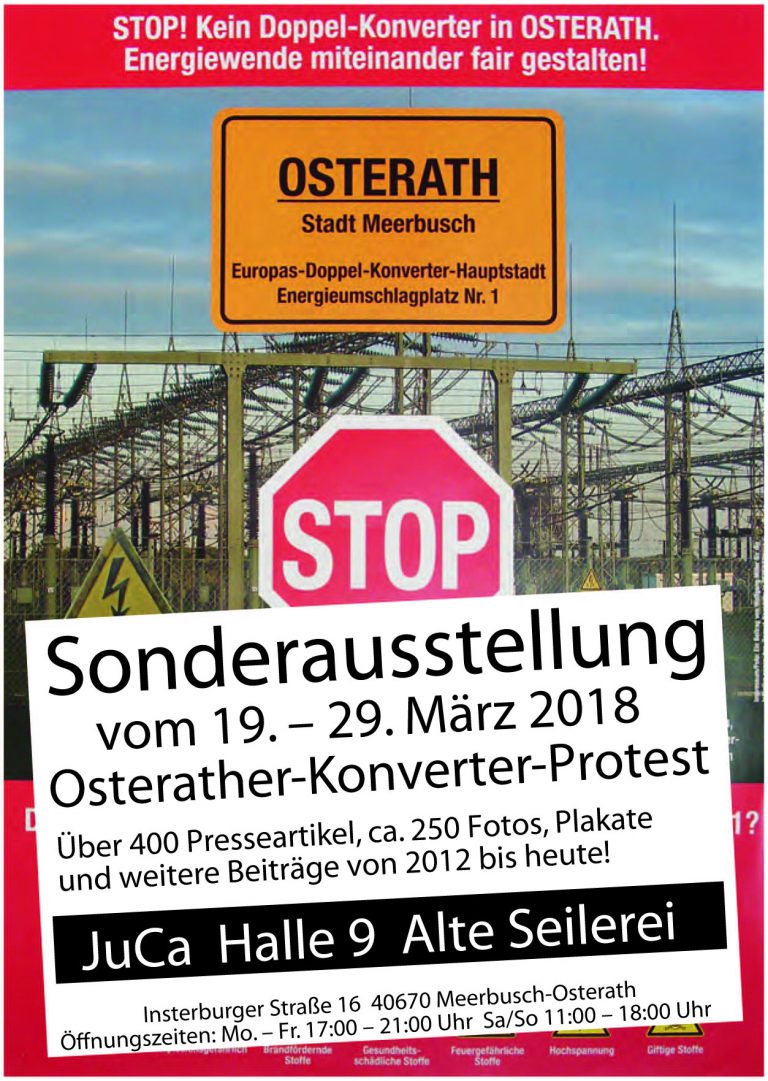 Kein Konverter in Osterath! Sonderausstellung vom 19. ? 29. März 2018