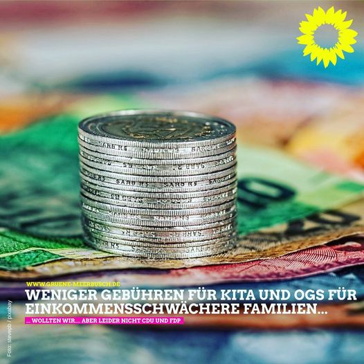 Weniger Gebühren für Kita und OGS für einkommensschwächere Familien