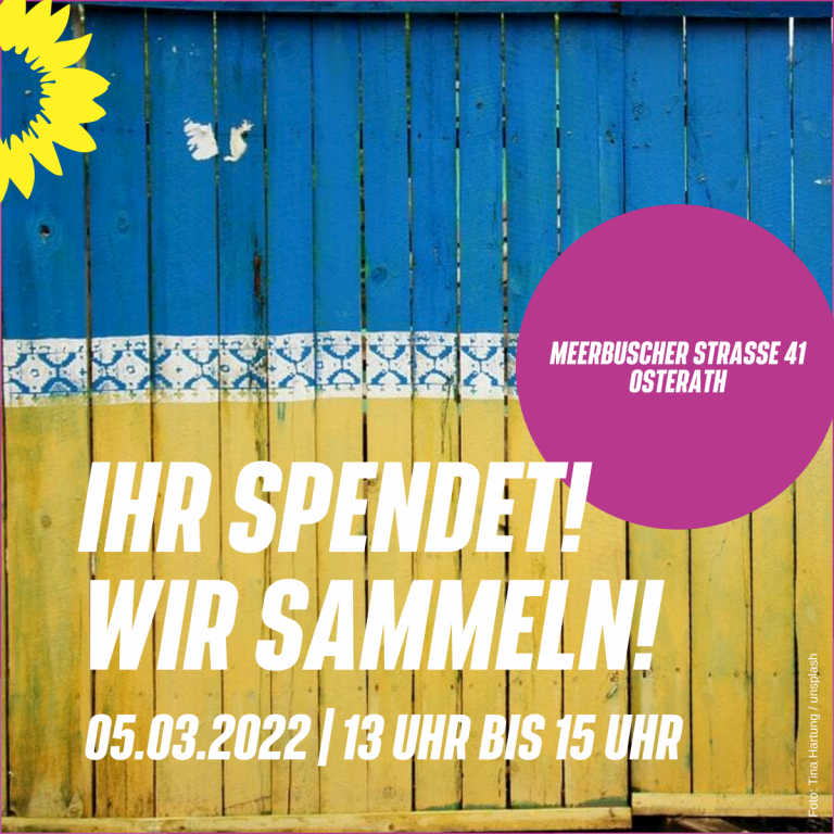 Ukraine: Ihr spendet! Wir sammeln!