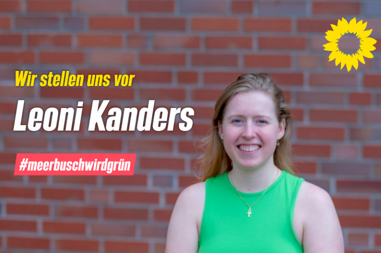 Bündnis 90/ Die Grünen in Meerbusch stellen sich vor: Leoni Kanders