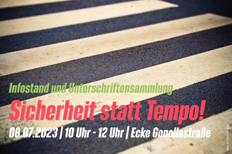 Sicherheit statt Tempo!
