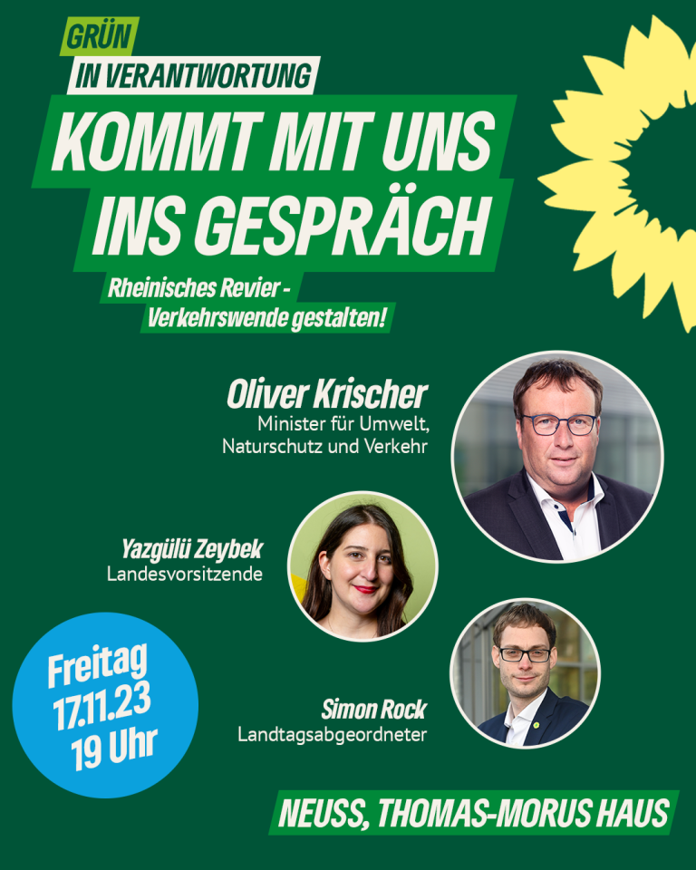 Komm mit Oliver Krischer ins Gespräch!