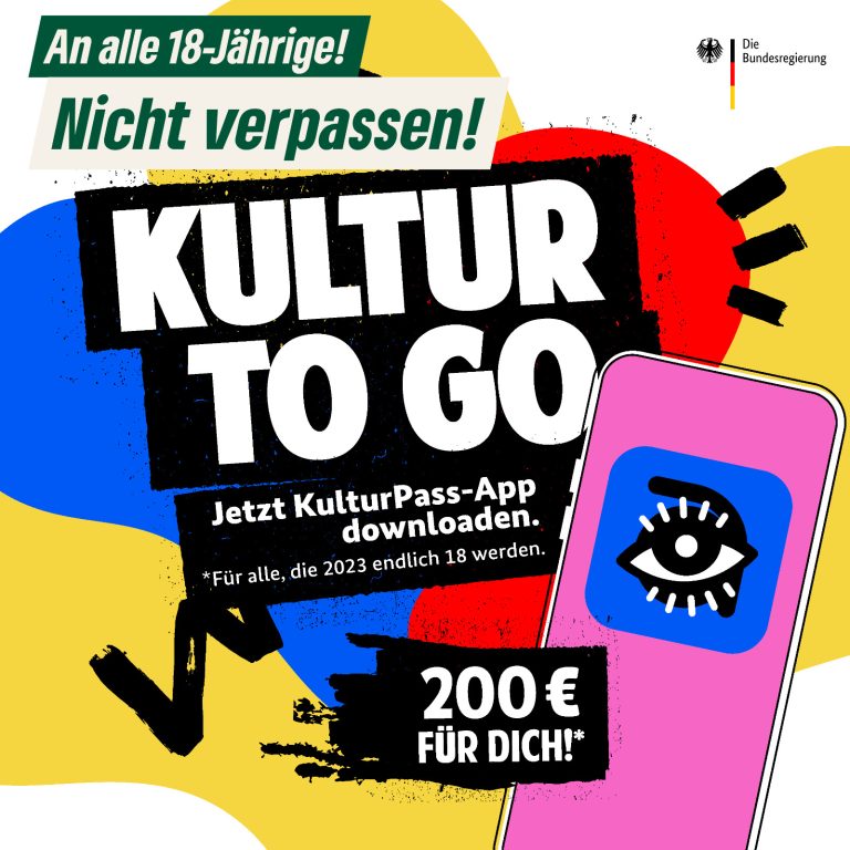 Kultur To Go – jetzt noch rechtzeitig registrieren!