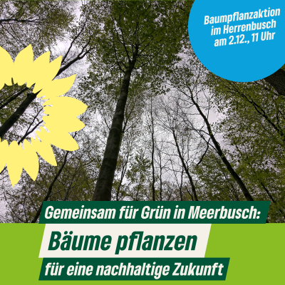 60 Bäume für den Herrenbusch – wer packt mit an? @ Bündnis 90/Die Grünen OV Meerbusch