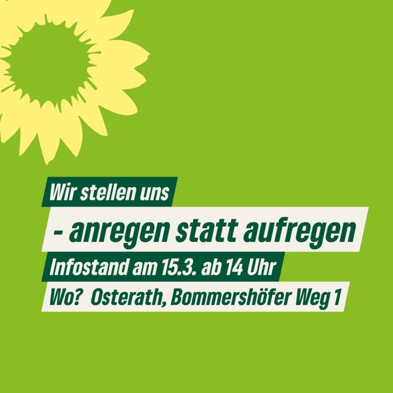 Infostand: Wir stellen uns – anregen statt aufregen!
