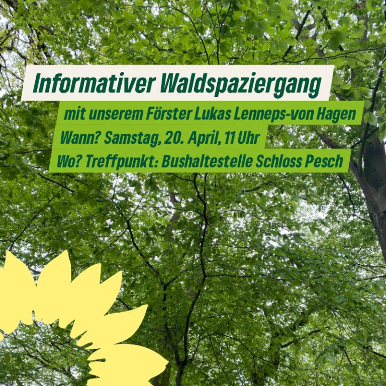 Einladung zum Waldspaziergang mit unserem Förster