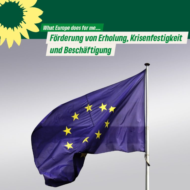 What Europe does for us: Förderung von Erholung, Krisenfestigkeit und Beschäftigung