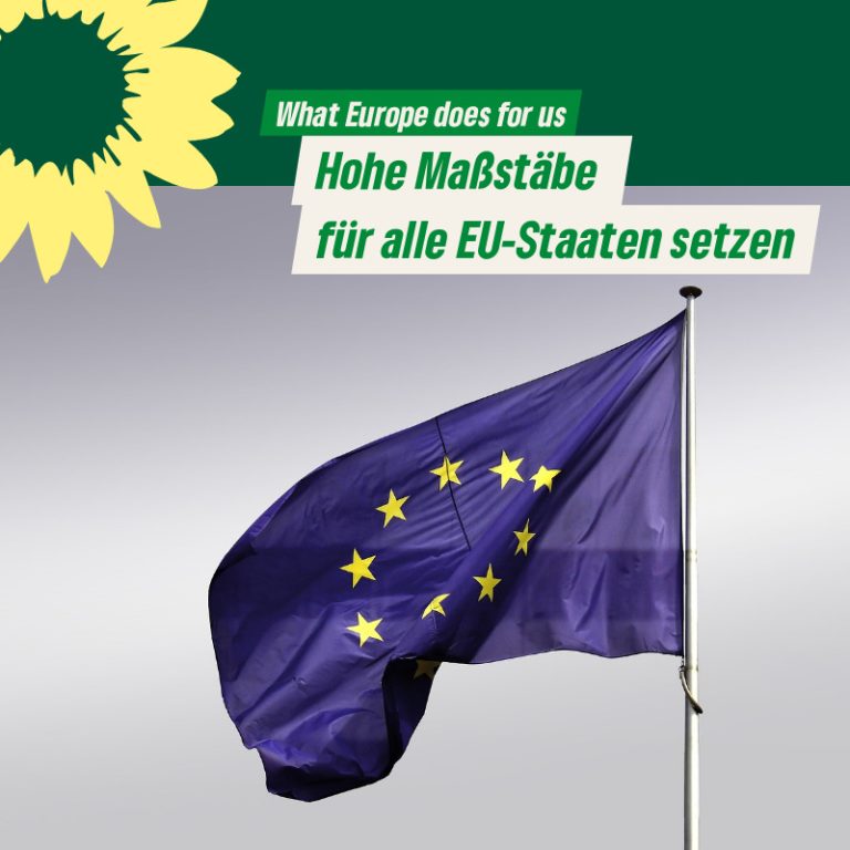 What Europe does for us: Hohe Maßstäbe für alle EU-Staaten setzen