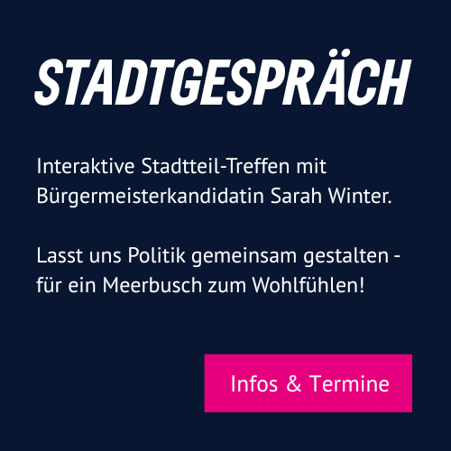 Stadtgespräch Termine mit Bürgermeisterkandidatin Sarah Winter