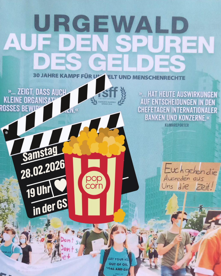 Filmabend mit Diskussion: „URGEWALD – Der Film“ am 28. Februar